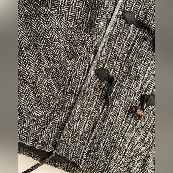 Rag & Bone Harris Tweed Peacoat Toggle and Hoodie Wool Coat Size 6 - Picture 7 of 10
